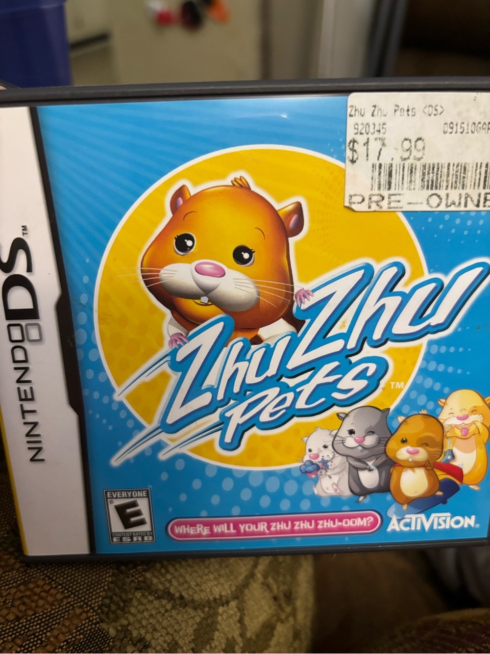 Nintendo Zhu Zhu Pets Game - Blue and Yellow Cover